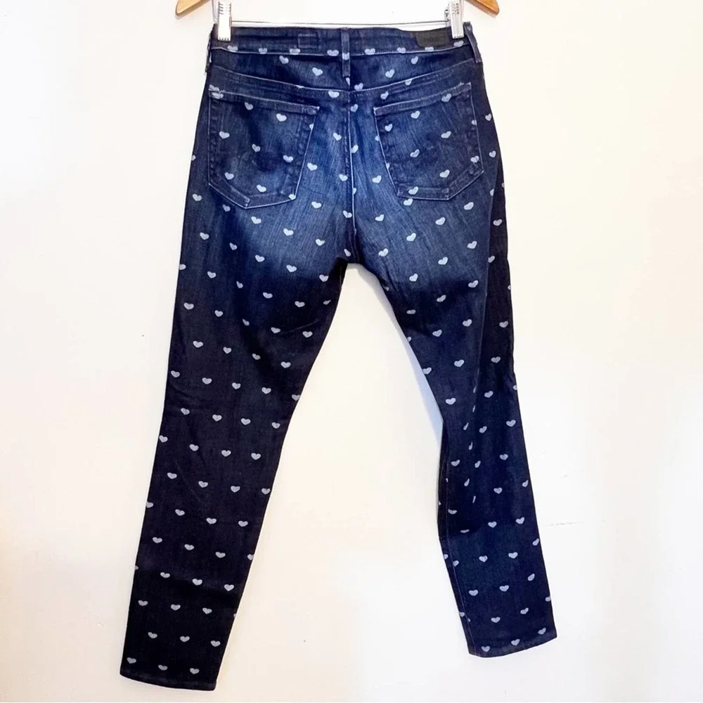 Adrianna Goldschmied Anthropologie heart skinny jeans the legging ankle fit 31R - Picture 4 of 9